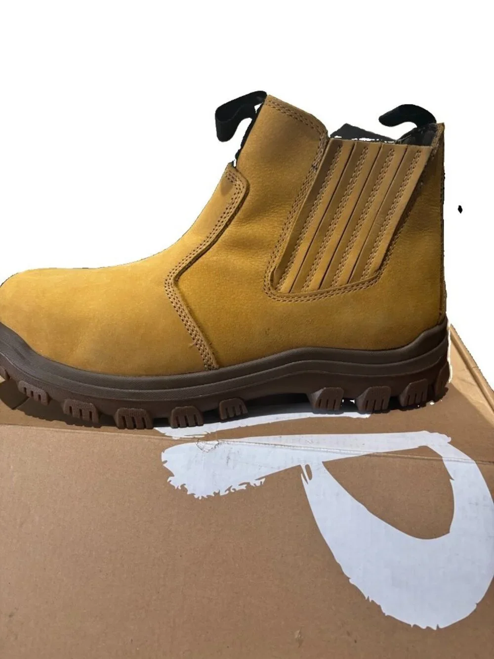 Lasting Pinnip Work Boots Whale Chelsea Steel Toe Men Size 13